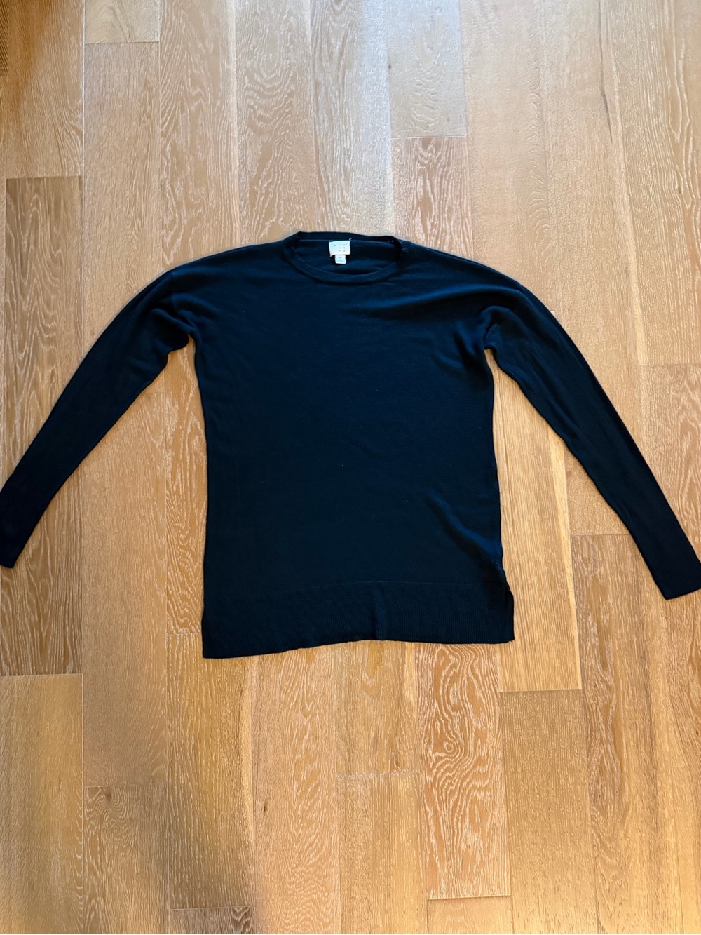 a new day Black Crewneck Sweater - Women's Classic Knit